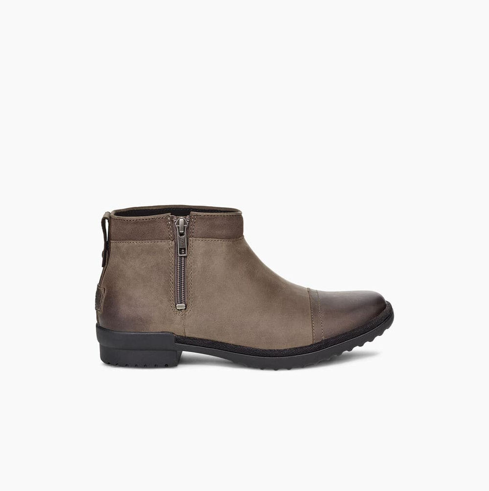 UGG Attell Brown Ankle Boots for Women (LGDQ71842)